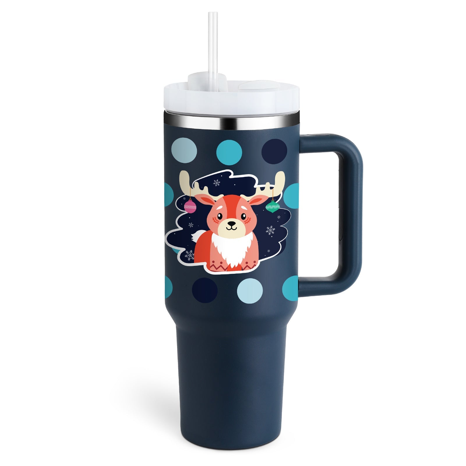 40 Oz Tumbler With Handle Straw Insulated, Stainless Steel Spill Proof Vacuum Coffee Cup Tumbler Shop DEAL Besties