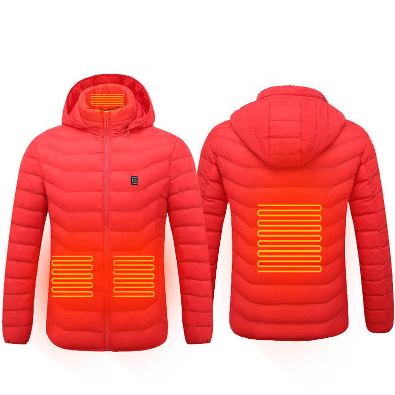 New Heated Jacket Coat USB Electric Jacket Cotton Coat Heater Thermal Clothing Heating Shop DEAL Besties