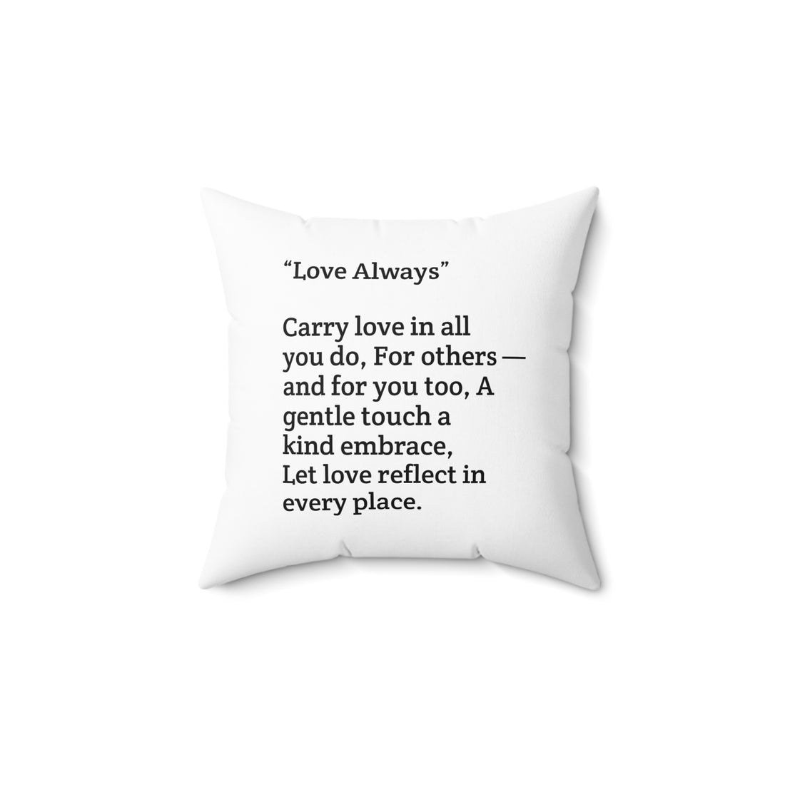 Love Always Inspirational Pillow