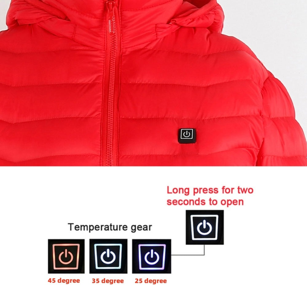 New Heated Jacket Coat USB Electric Jacket Cotton Coat Heater Thermal Clothing Heating Shop DEAL Besties