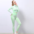 3PCS Yoga Set Seamless Sport Set Women Gym Clothing Leggings /Crop Top Sports Bra Shop DEAL Besties