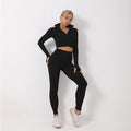 3PCS Yoga Set Seamless Sport Set Women Gym Clothing Leggings /Crop Top Sports Bra Shop DEAL Besties