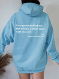 Oversized Text Hoodie Carolinap007