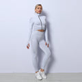 3PCS Yoga Set Seamless Sport Set Women Gym Clothing Leggings /Crop Top Sports Bra Shop DEAL Besties
